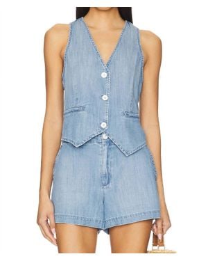 Bella Dahl Wren Pocket Vest - Blue