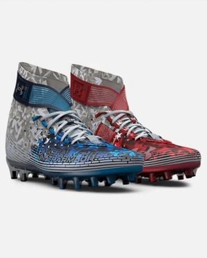 Under Armour Highlight Mc Le Usa Football Cleats Shoes - Blue