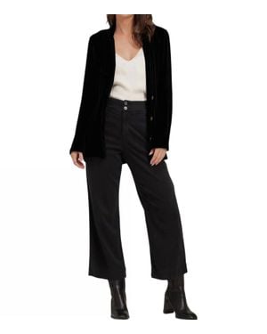 Bella Dahl Notch Collar Belted Blazer - Black