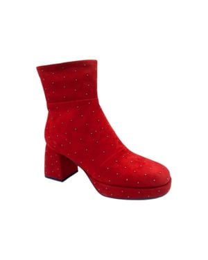 Vaneli Vava Platform Boot - Red