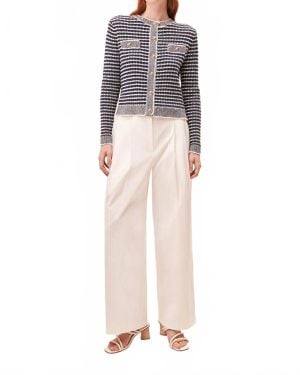 Suncoo Wide Leg Trouser Pant - Natural