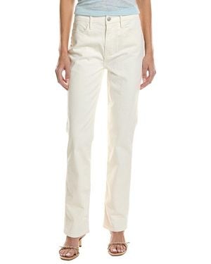 FRAME Le Super High Au Natural Straight Jean - White