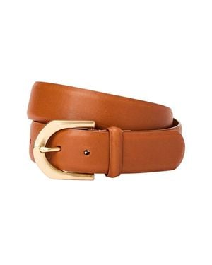 J.McLaughlin Bellport Leather Belt - Brown