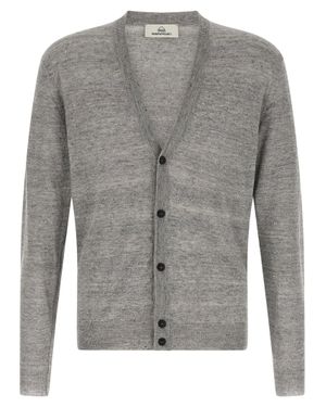 Rivvia Projects Linen Silk Cardigan - Gray