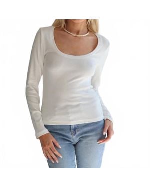 Savraé Essential Long Sleeve Tee - Gray