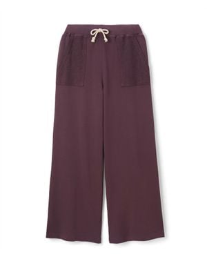 PERFECTWHITETEE Rosanna French Terry Reverse Pant - Purple