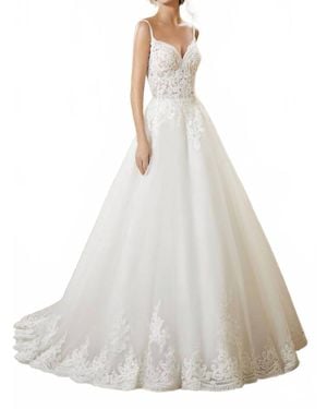 Mori Lee Rosmerta Sweetheart Neckline Dress - White