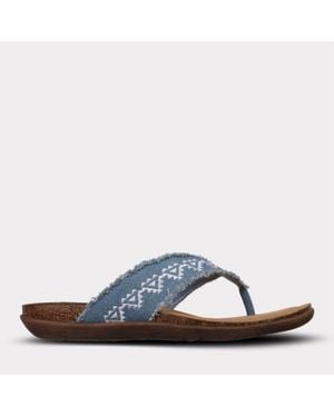 Mykos Jovie Thong Sandal - Blue