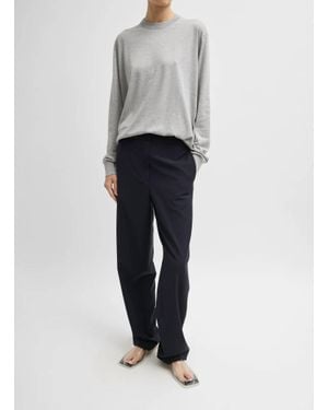 Tibi Tropical Wool Jules Pants - Gray