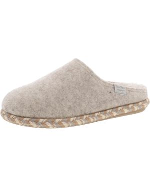 Toni Pons Faux Fur Lined Wool Slide Slippers - Gray