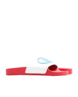 Champion Lifeâ„ Ipo Color Block/Multi Slides Cm100366M - Red