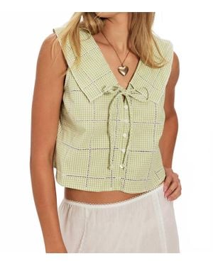 Free People Waiting For Me Top - Green