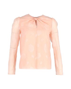Vilshenko Sheer Sleeve Blouse - Pink