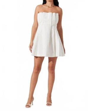 Astr Clemira Dress - White