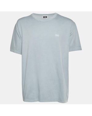 Kith Logo Graphic Jersey Crew Neck T-Shirt - Blue