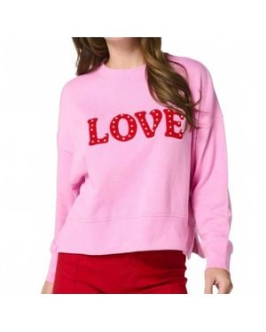 Shiraleah Love Relaxed Sweatshirt - Pink