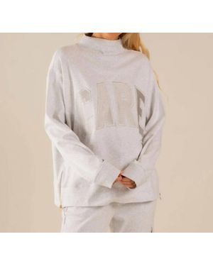Care Tucker Bella Interlock Mock Neck Sweater - Natural