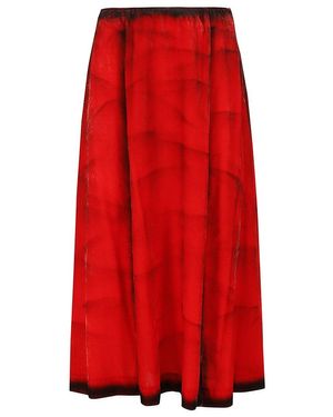 Tela Flame Skirt - Red