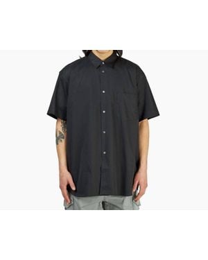Comme des Garçons Short Sleeve Button Up Shirt - Black