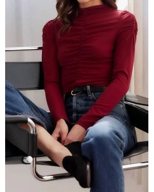 Fifteen Twenty Ruched Selena Top - Red