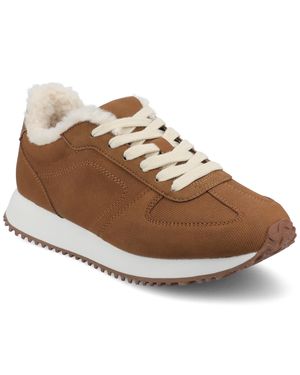 Journee Collection Journee Flow Casual Sneakers - Brown