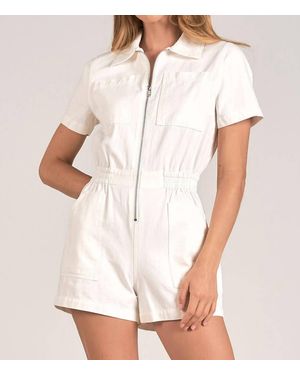 Elan Kelly Romper - White