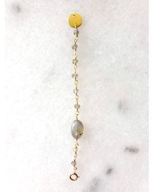 A Blonde and Her Bag Semi-Precious Bead Necklace Extender - White