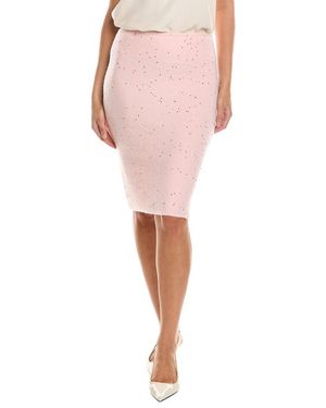 GUIZIO Miki Sequin Wool-Blend Knit Midi Skirt - Pink