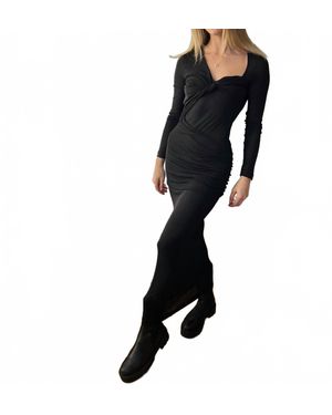 Third Form Wind Through Back Out Maxi Dress - Black
