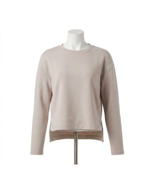 Spanx Airessentials Long Sleeve Side Slit Top - Gray