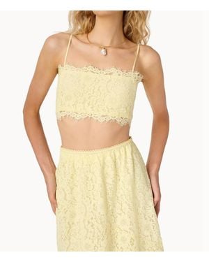 Cami NYC Sofie Lace Cropped Camisole - Yellow