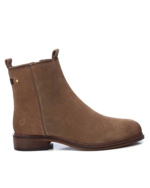 Xti Carmela Suede Booties - Brown