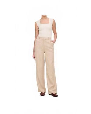 DL1961 Mabel Wide Leg High Rise Pants - White
