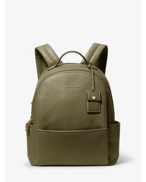 MICHAEL Michael Kors Michael Kors Sable Medium Pebbled Leather Backpack - Green