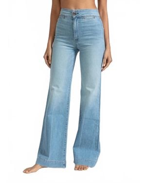 ASKK NY Brighton Wide Leg Jeans - Blue