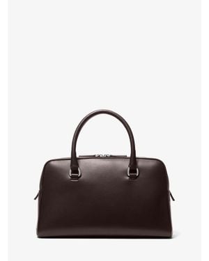 Michael Kors Kasia Medium Leather Satchel - Black