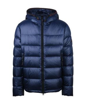 Peuterey Honova Hooded Quilted Down Jacket - Blue