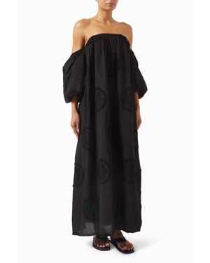 Curaae Florence Floral Maxi Dress - Black