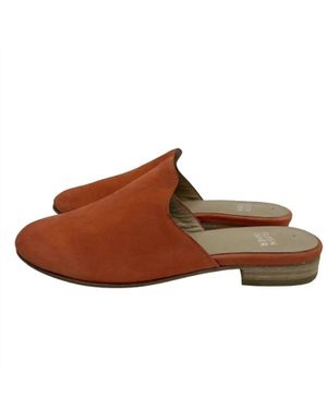 Eileen Fisher Peach Slip-On Mule - Brown