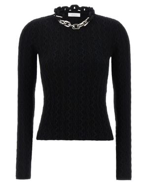Rabanne Wool Cardigan - Black