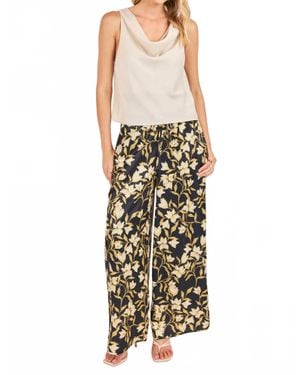 Sadie & Sage Gala Satin Pull On Pants - Multicolor