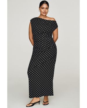 Endless Rose Polka Dot Midi Dress - Black