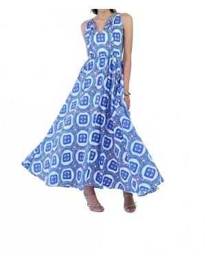 Beyond By Vera Marina Palermo Dress - Blue