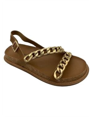 Kelsi Dagger Brooklyn Chain Sandals - Brown