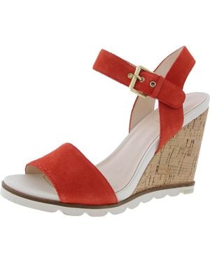 Nine West Gronigen Wedge Sandals - Red