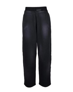 Alexander Wang Relaxed Fit Cotton Jumpsuit With Cropped Hem - Blue