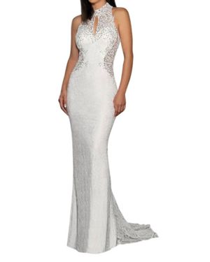 Tella Couture Fitted Gown - White