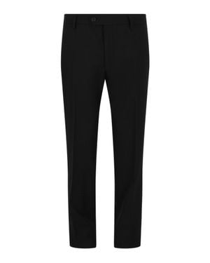 Ferragamo Metallic Striped Pants - Black