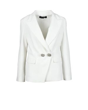 Nora Barth Polyester Wool Viscose Elastane Jacket - White