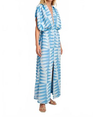 Pearl & Caviar Paros Maxi Dress - Blue
